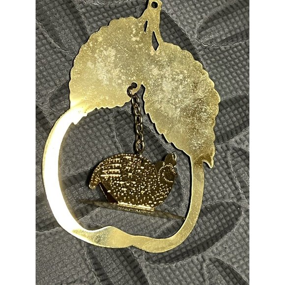 Christmas Partridge 1990 Hallmark Brass Ornament‎ IN BOX 12 Days Cake Topper - Picture 6 of 7